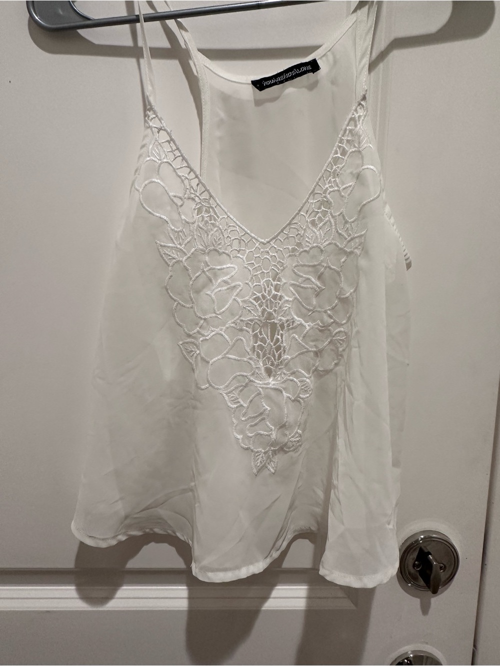 White Sheet V-Neck Camisole
